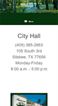 Mobile Screenshot of cityofsilsbee.com